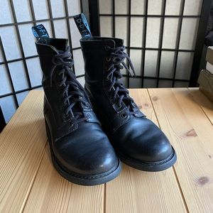 Fluevog leather 7th Heaven 8 eye combat boots